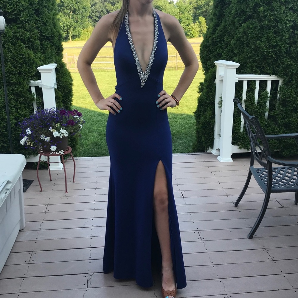 BLUE PROM GOWN